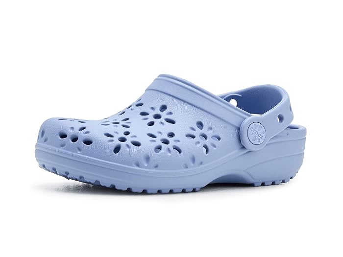 Crocs Kids Classic Clogs with Floral Cut Out Design (Little Kid/Big Kid)