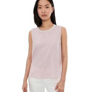 Vince Camuto Sleeveless Crew Neck Blouse