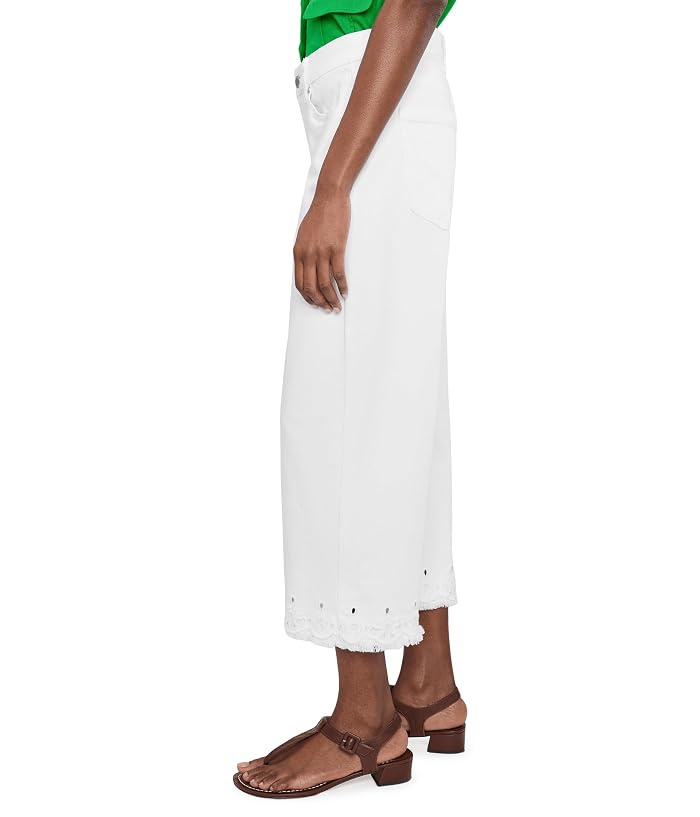 Liverpool Los Angeles Petite Mid-rise Stride Crop Wide Leg Jean With Embroidered Hem 24" Inseam - Image 3