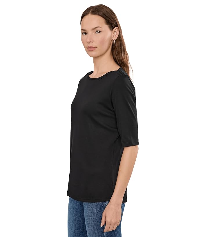 L.L.Bean Pima Boatneck Elbow Sleeve Shirt - Image 3