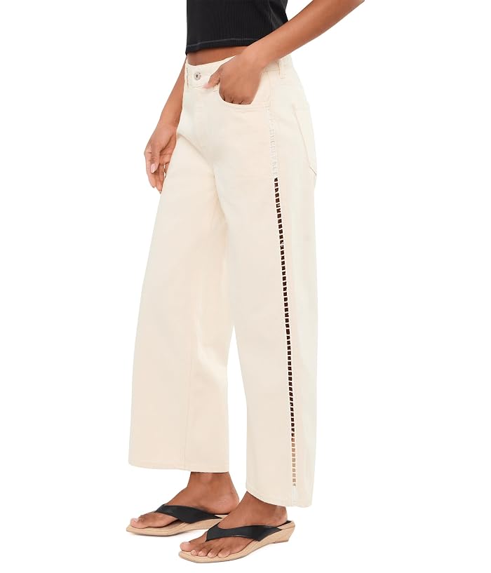 AG Jeans Saige Mid-Rise Wide Leg Crop in Fresh Air - Image 3