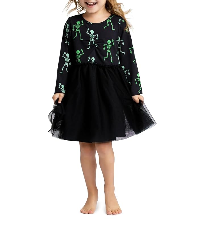 Monica + Andy Long Sleeve Tulle Dress (Infant/Toddler/Little Kid/Big Kid) - Image 2