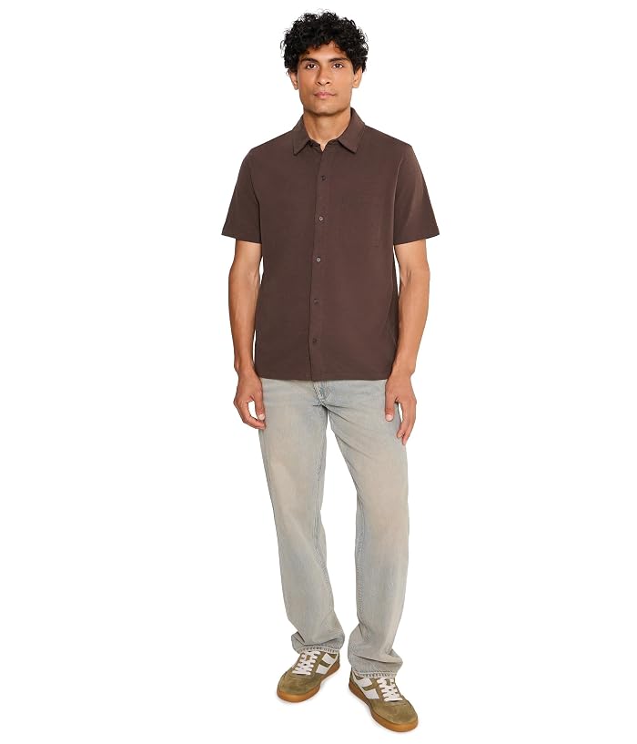 Vince Sueded Jersey Short Sleeve Button-Down - Image 2