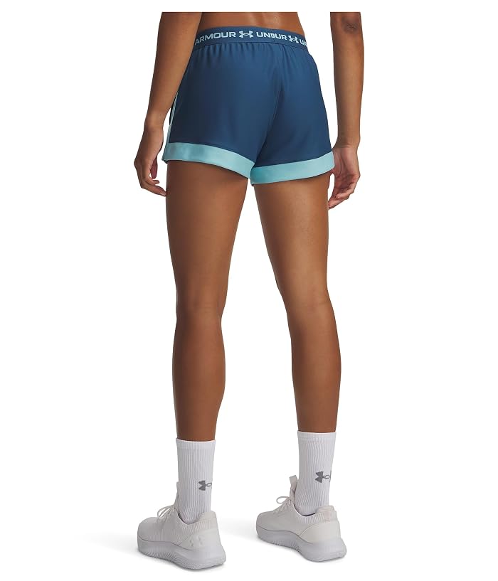 Under Armour Tech Play Up 3" Color-Block Shorts - Image 3
