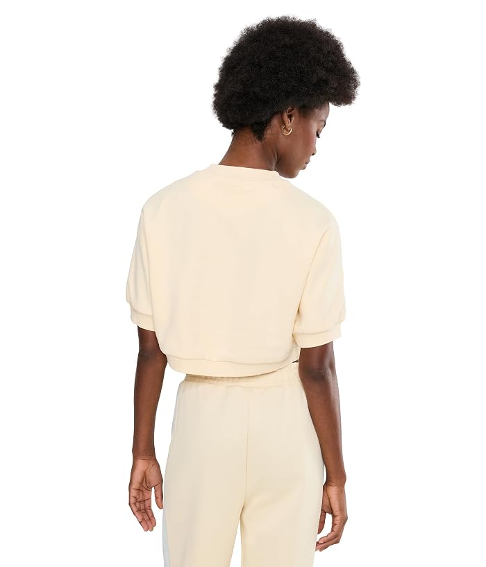 PUMA Essentials Elevated No.1 Logo Relaxed Peach-Touch Short Sleeve Crew Neck - Image 4