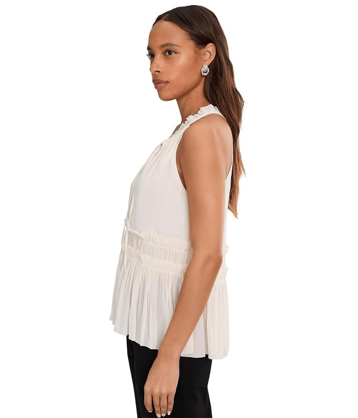 Liverpool Los Angeles Sleeveless Woven Top With Ruffles - Image 3