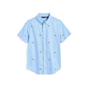 Janie and Jack Embroidered Flag Shirt (Infant/Toddler/Little Kid/Big Kid)