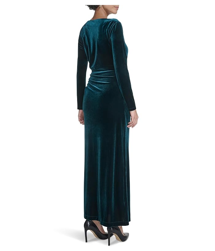 Calvin Klein Velvet Long Sleeve Maxi - Image 2
