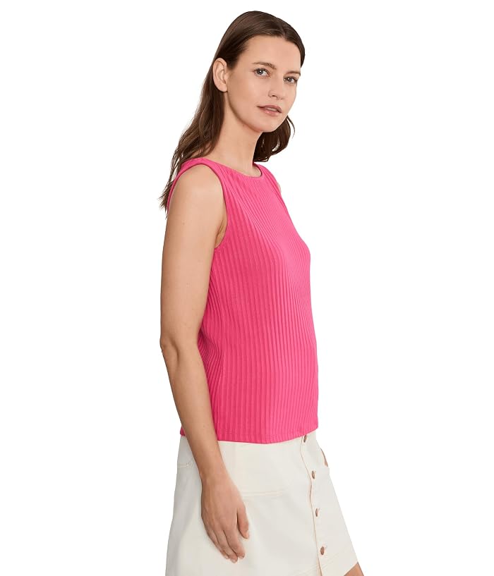 Liverpool Los Angeles Sleeveless Boat Neck Rib Knit Top - Image 3
