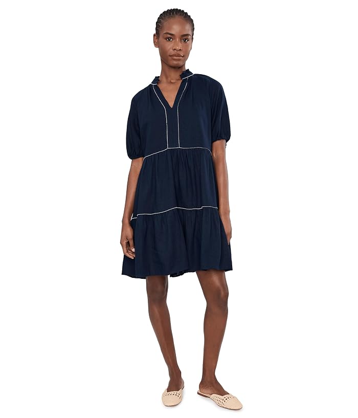 CeCe Contrast Trim Babydoll Dress - Image 2