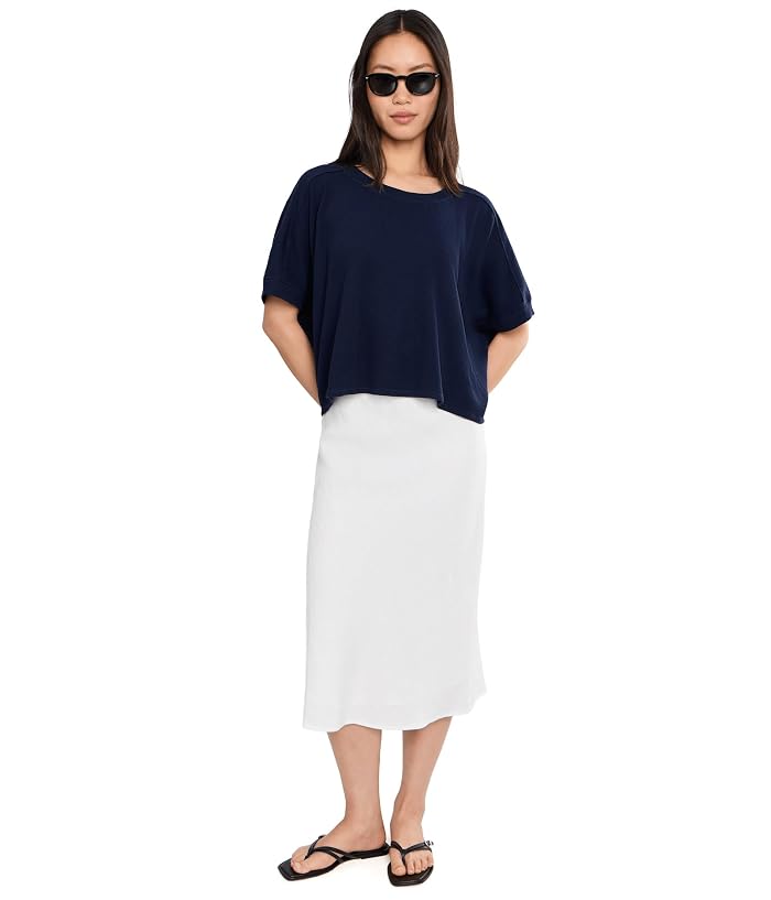 Mod-o-doc Dolman 1/2 Sleeve Open Crew Neck Boxy Top - Image 2
