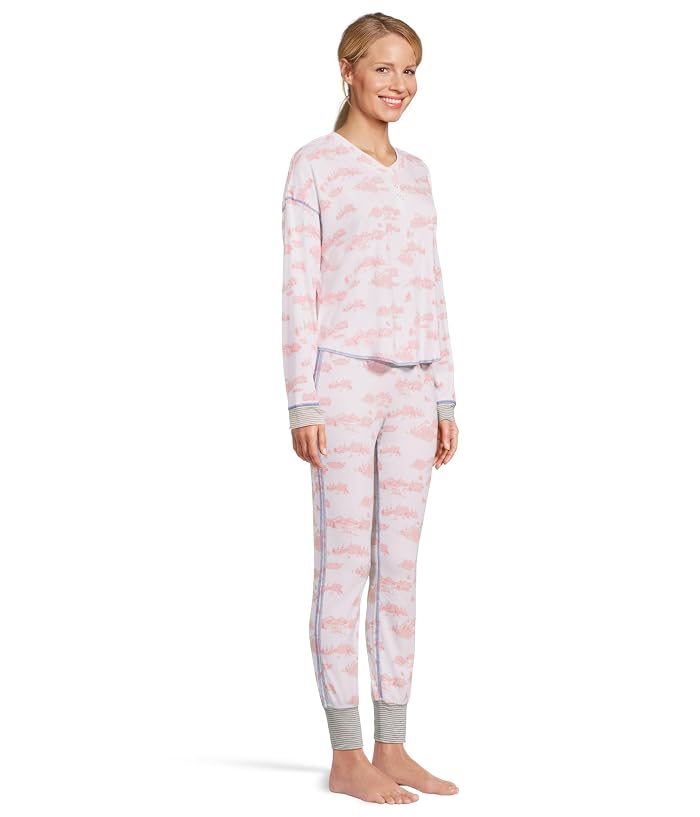 HONEYDEW Back in Bed Long Henley Set - Image 2