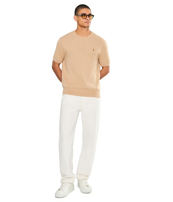 Polo Ralph Lauren Rib Knit Cotton Short Sleeve Sweater - Image 2