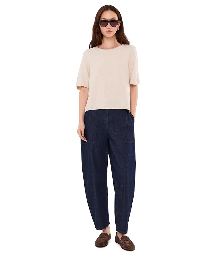 Eileen Fisher Cotton Stretch Denim Ankle Arch Pants - Image 2