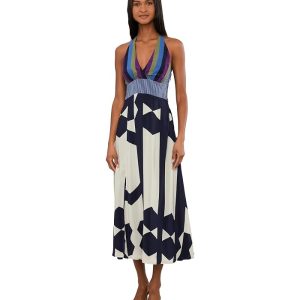 Vince Camuto V-neck Bareback Maxi