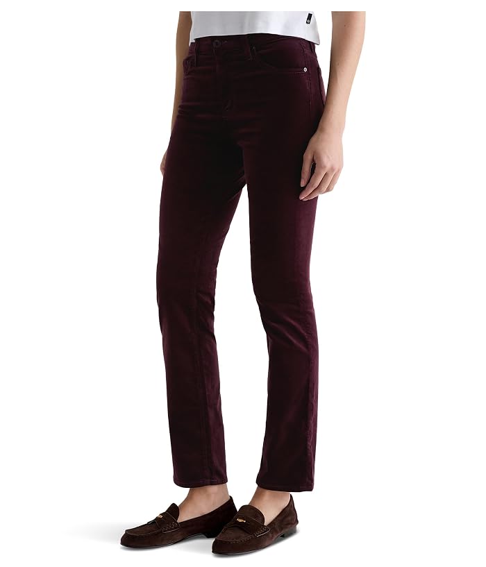 AG Jeans Mari Mid Rise Slim Straight Jean In Winery - Image 2