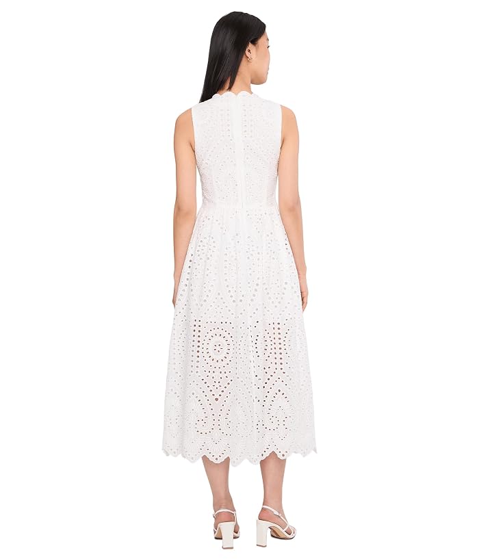 Avec Les Filles Scallop Neck Edge Button-Up Midi Dress - Image 4