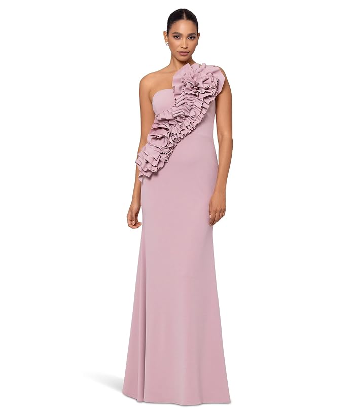 Betsy & Adam Long Scuba Crepe 3D Flower - Image 3