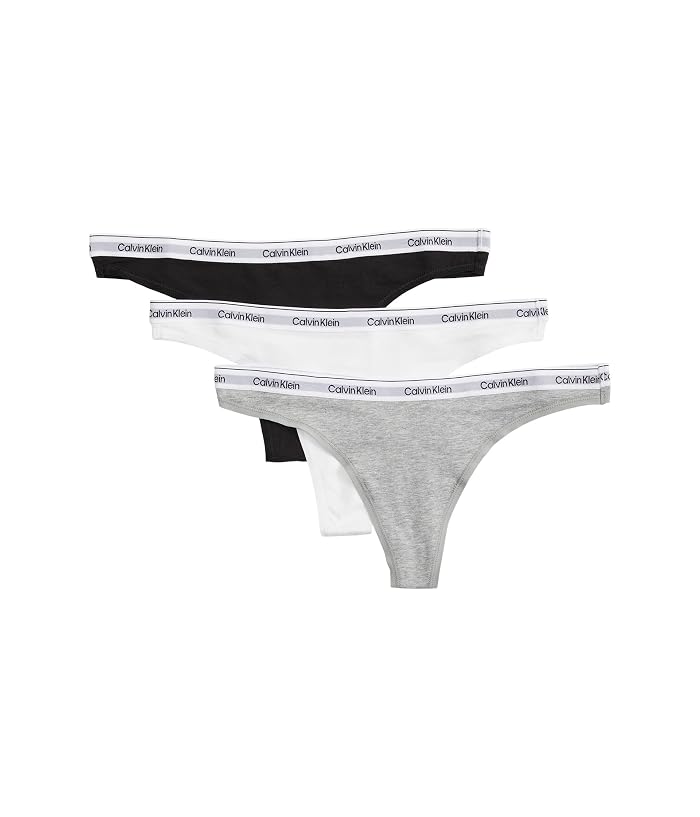 Calvin Klein Underwear Modern Logo Thong 3-Pack