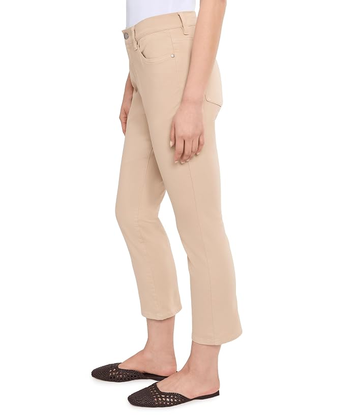 Eileen Fisher Petite Garment Dyed Cotton Stretch Denim Ankle Kick Jeans - Image 3