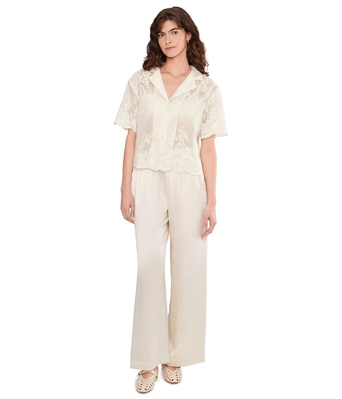 Vince Camuto Relaxed Collar Short Sleeve Button-Up - Image 2