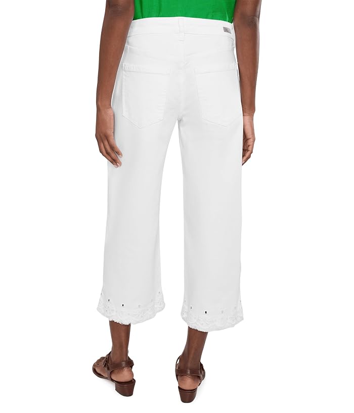 Liverpool Los Angeles Petite Mid-rise Stride Crop Wide Leg Jean With Embroidered Hem 24" Inseam - Image 4