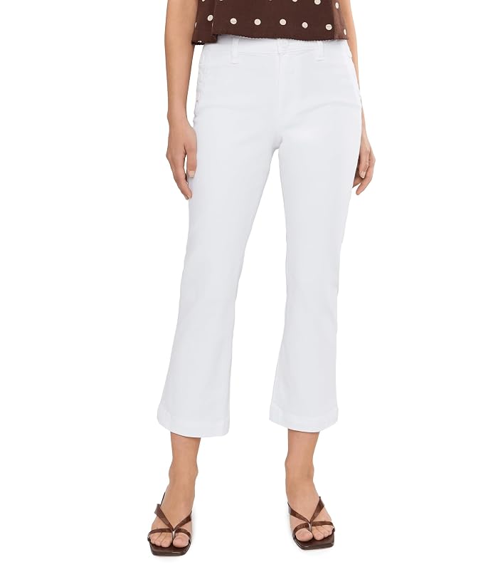 KUT from the Kloth Petite Kelsey High-Rise Flare Pants in White