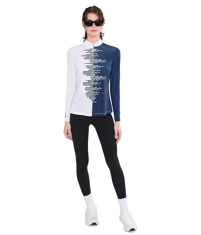 Jamie Sadock Sunsense Positive-Negative Split Tone Long Sleeve Top - Image 2