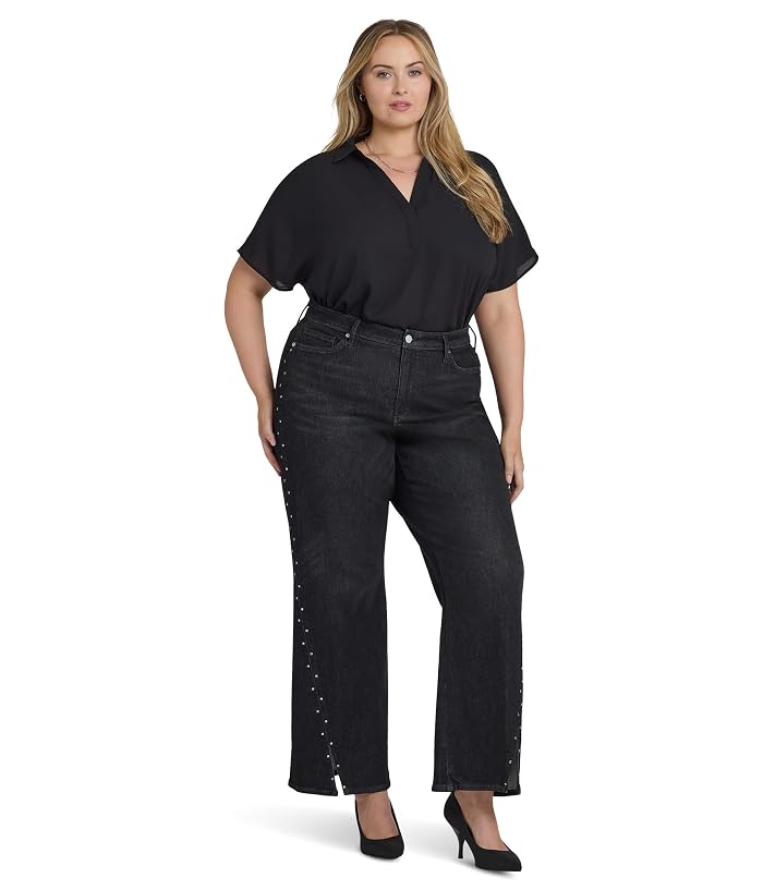 NYDJ Plus Size Teresa Rhinestone Jeans in French Nightfall - Image 4
