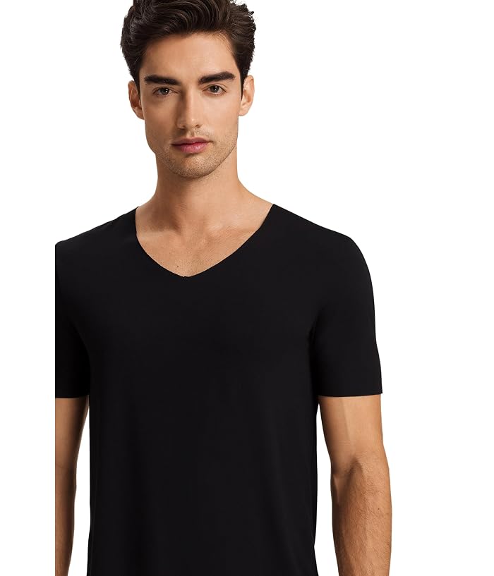 Hanro Clean Cut Short Sleeve V-neck Shirt - Image 3
