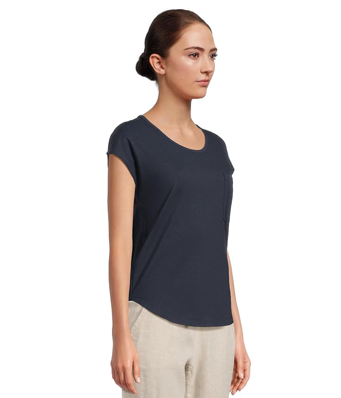 L.L.Bean Cotton Linen Tee Scoop Neck - Image 2