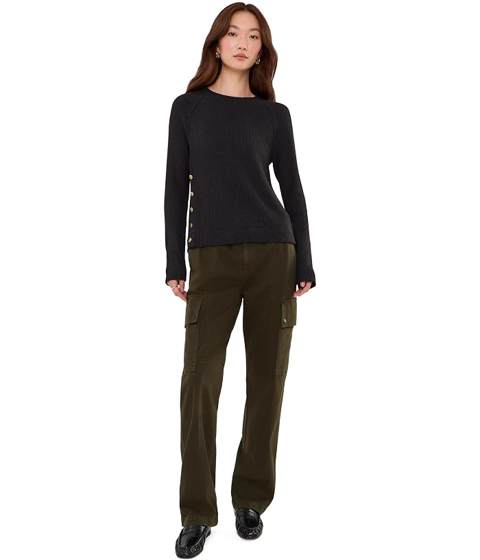 NIC+ZOE Petite Side Button Waffle Top - Image 2