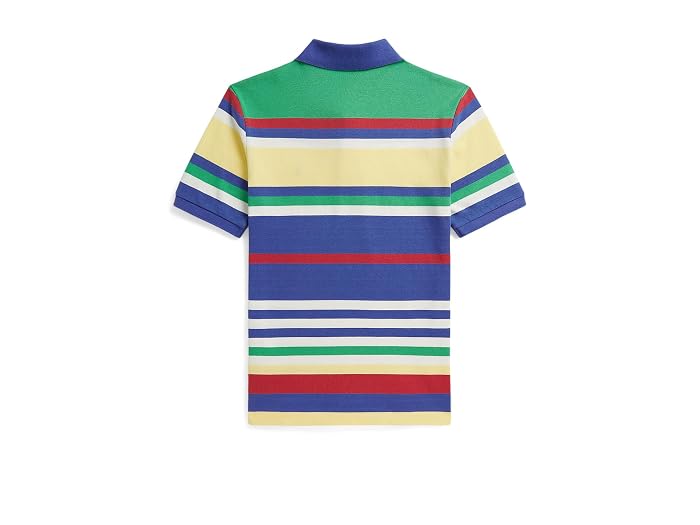Polo Ralph Lauren Kids Striped Cotton Mesh Polo Shirt (Big Kid) - Image 2