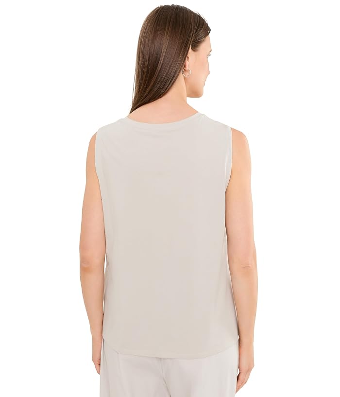 Eileen Fisher Organic Pima Cotton Jersey Scoop Neck Tank Top - Image 4