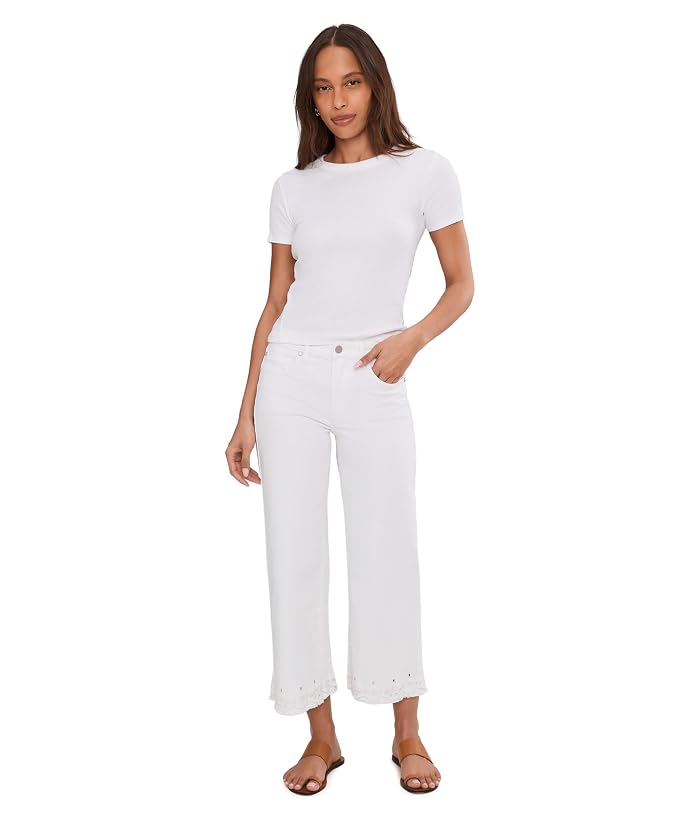 Liverpool Los Angeles 26" Stride Mid-Rise Crop Wide Leg Jeans w/ Embroidered Hem - Image 2