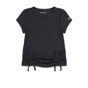 abercrombie kids Ruched Side Bow Baby Tee (Big Kid)