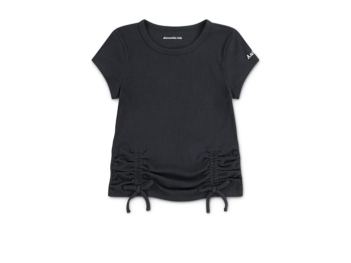abercrombie kids Ruched Side Bow Baby Tee (Big Kid)