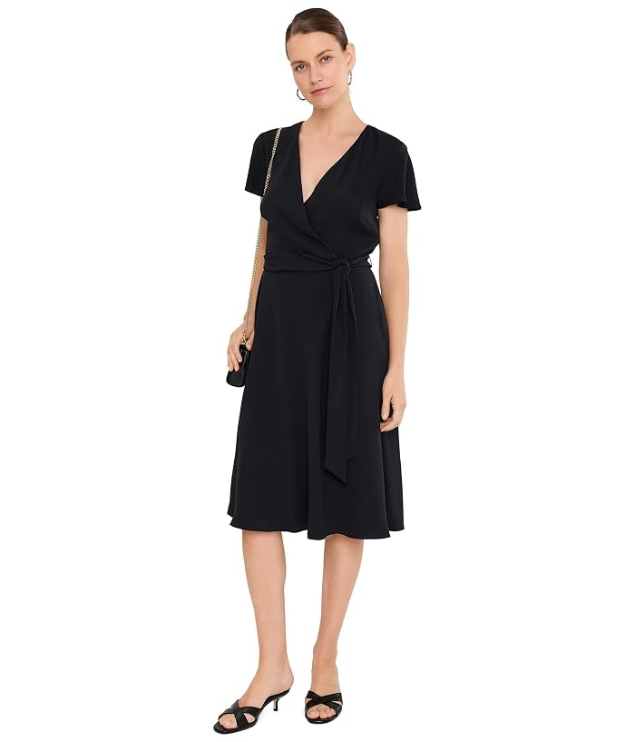 Lauren Ralph Lauren Belted Georgette Surplice Dress - Image 2