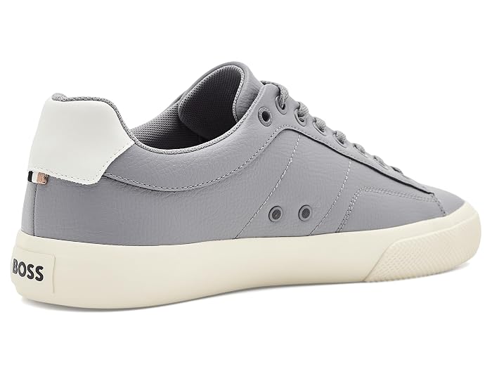 BOSS Aiden Logo Block Leather Low Top Sneakers - Image 3
