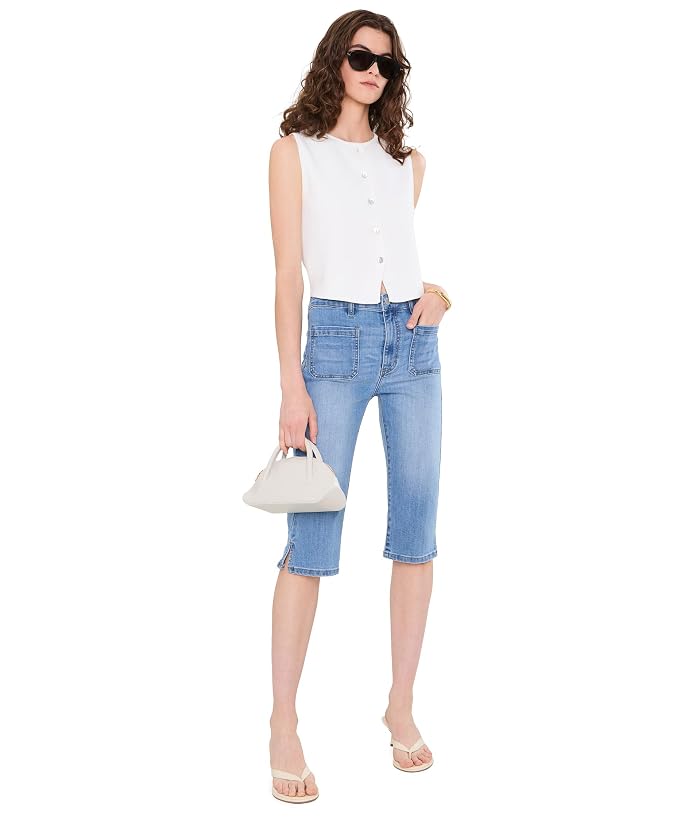 Liverpool Los Angeles Mid-Rise Denim Capri with Patch Pockets 19" Inseam - Image 2