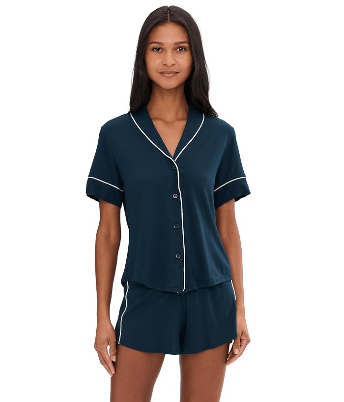 Cosabella Pima Lusso Shortsleeve Top And Shorts Pj Set