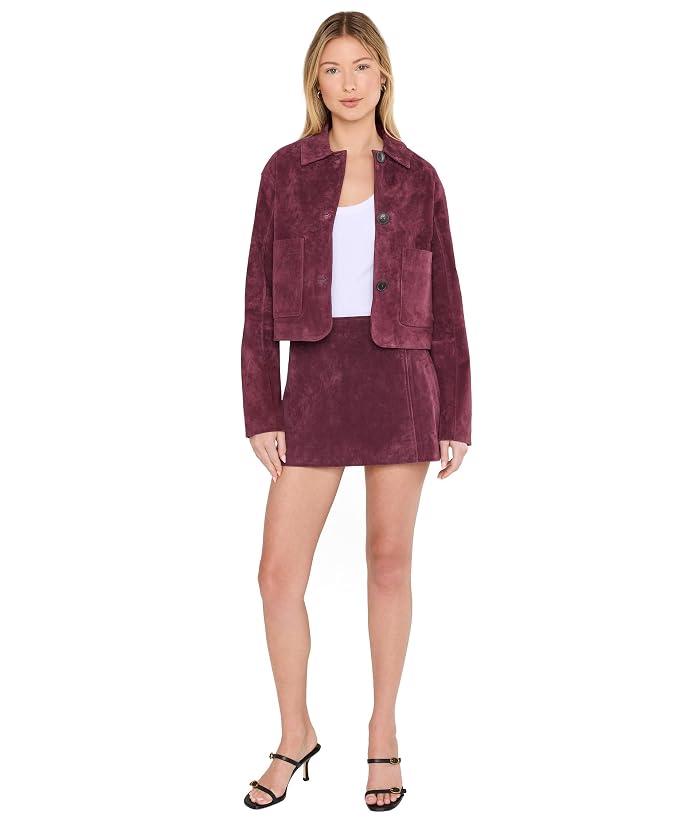 Blank NYC Wine O'clock Real Suede Jacket - Image 2