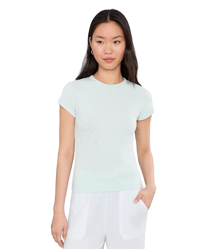 Lilla P Ribbed Slub Crewneck Tee