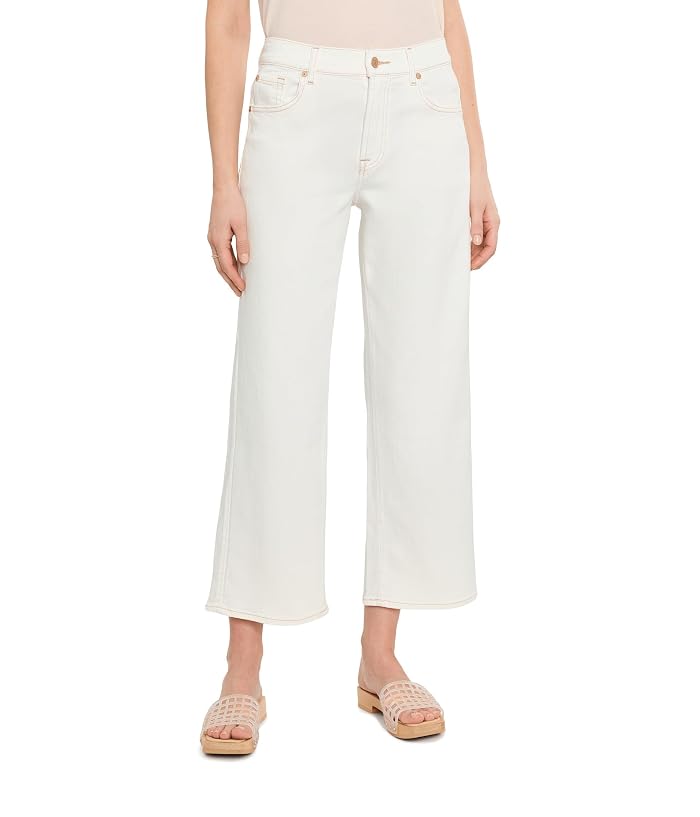 7 For All Mankind Stovepipe Straight Ankle in Sugar