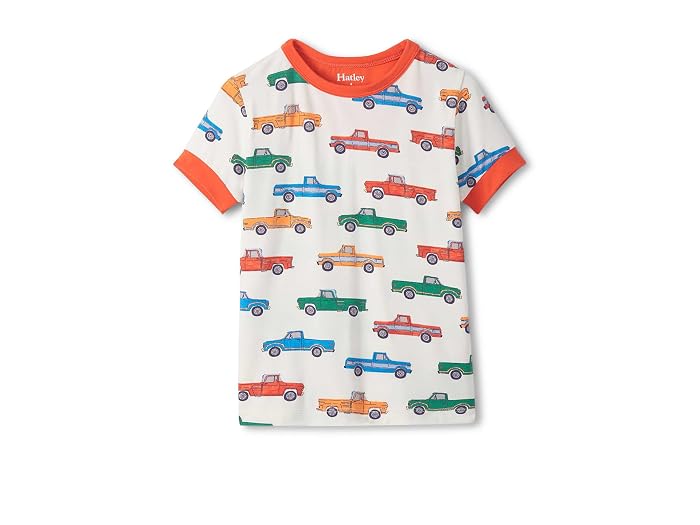 Hatley Kids Trucks Bamboo Short Pajama Set (Toddler/Little Kid/Big Kid) - Image 2