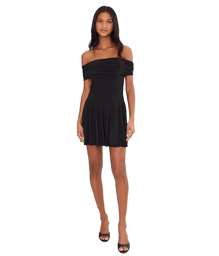 Norma Kamali Sleeveless Cowl Neck Hooded Flared Pickleball Dres - Image 2