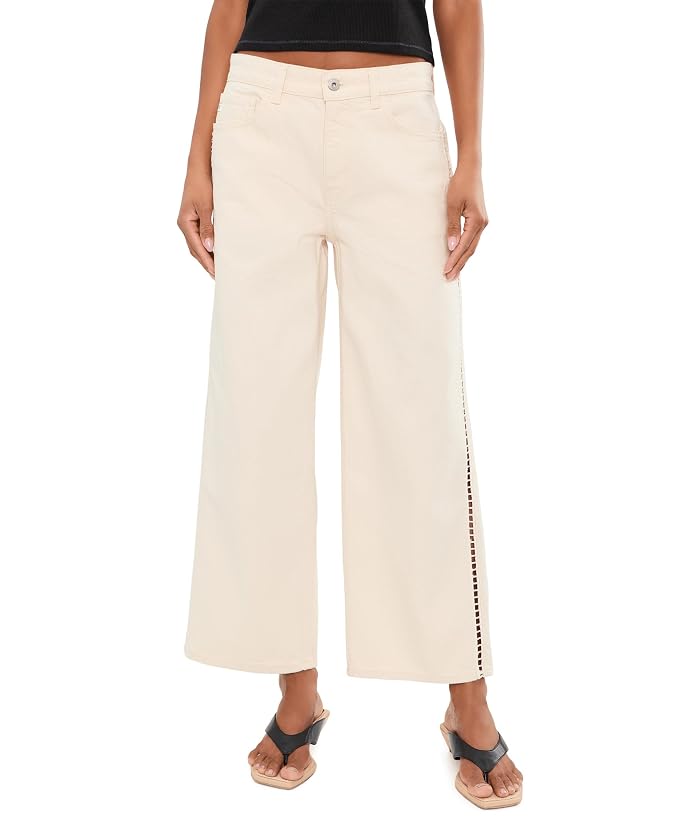 AG Jeans Saige Mid-Rise Wide Leg Crop in Fresh Air
