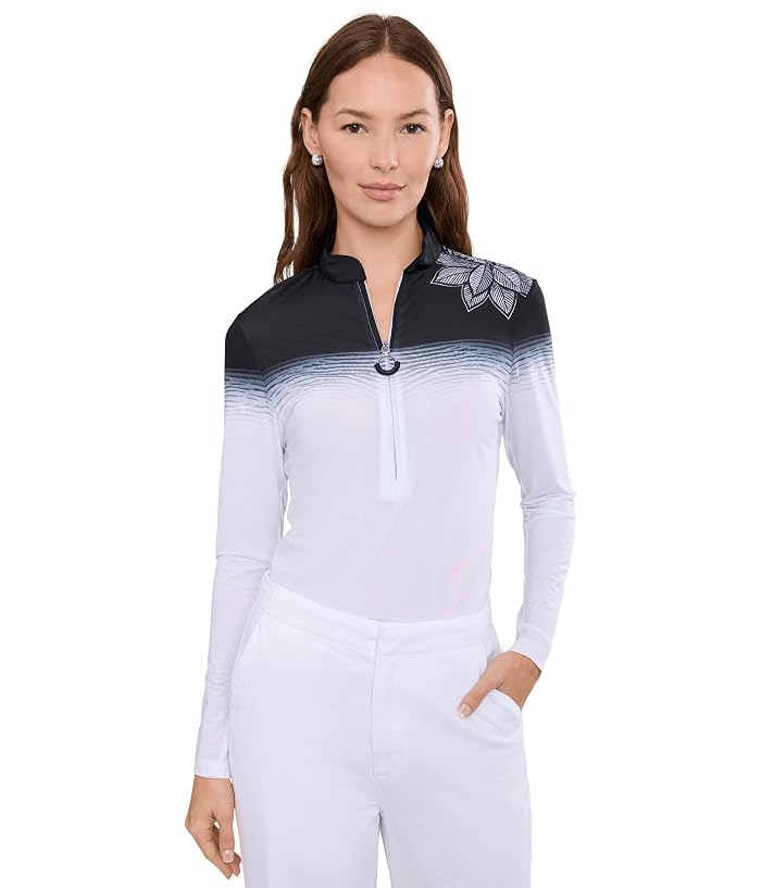Jamie Sadock Sunsense Petal Long Sleeve Quarter Zip