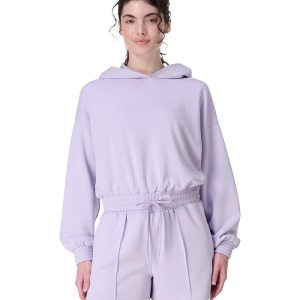 Sweaty Betty Sand Wash Cloudweight Crop Hoodie