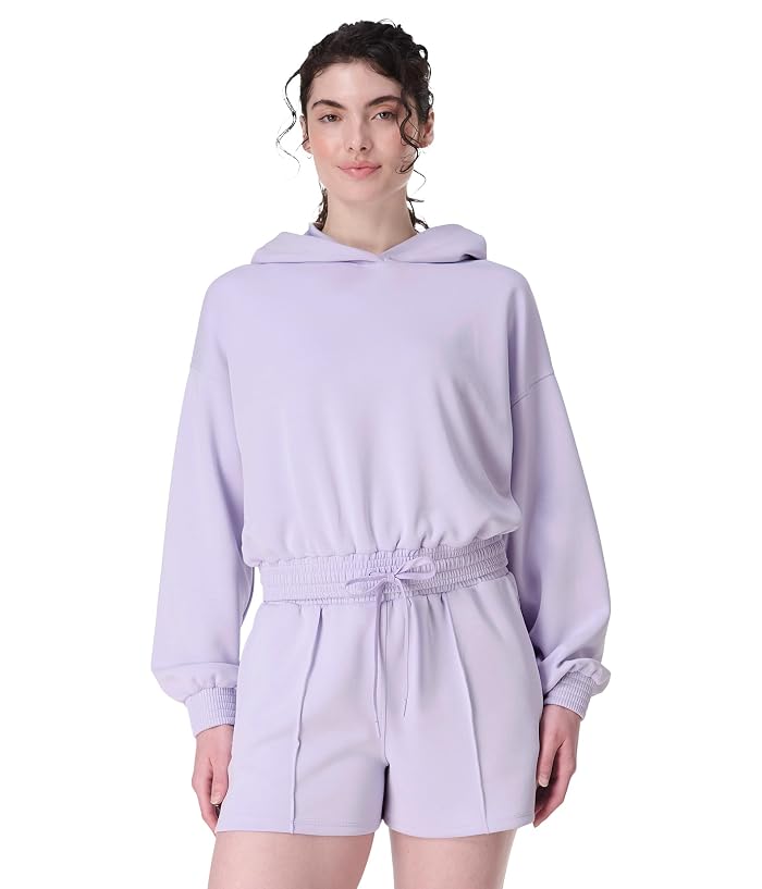 Sweaty Betty Sand Wash Cloudweight Crop Hoodie